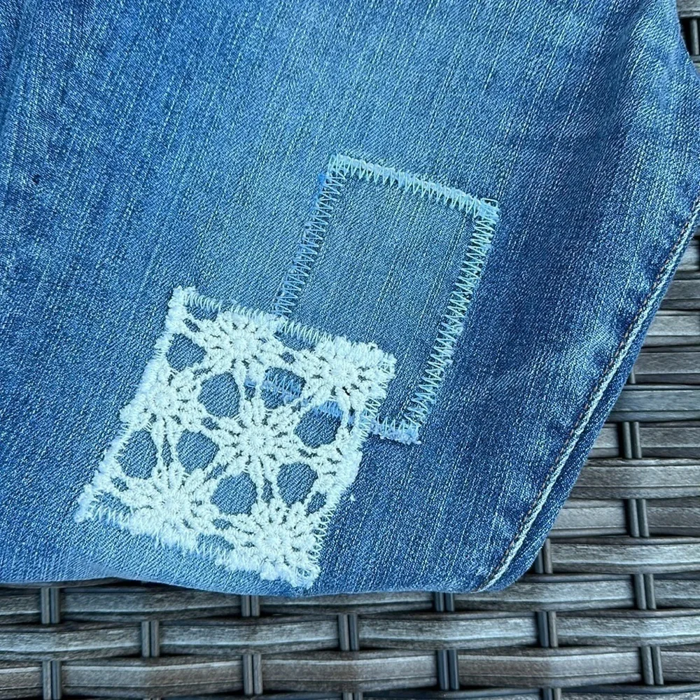 Gap Kids Faded Girlfriend Fashion Patch Jeans